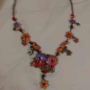 Beautiful enamel embellished necklace